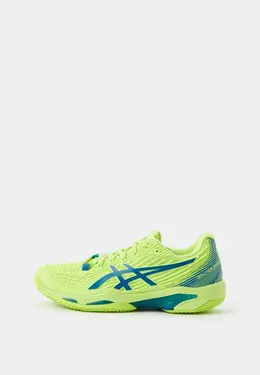 ASICS: Зелёные кроссовки 