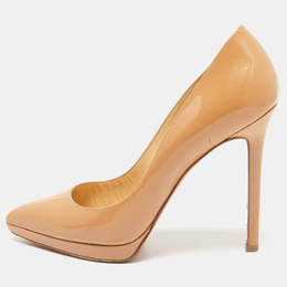 Christian Louboutin: Бежевые туфли  Pigalle