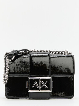 Armani Exchange: Чёрная сумка 