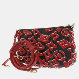 Louis Vuitton: Чёрная сумка  Pochette Accessoires