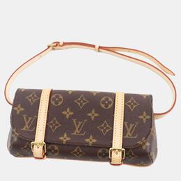 Louis Vuitton: Коричневая сумка  Pochette