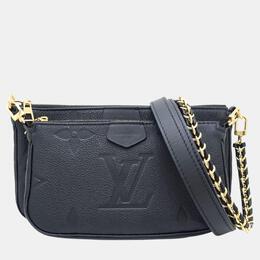 Louis Vuitton: Чёрная сумка  Pochette Accessoires