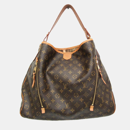 Louis Vuitton: Коричневая сумка 