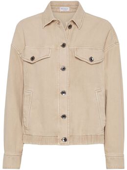 Brunello Cucinelli: Бежевая куртка  Monili