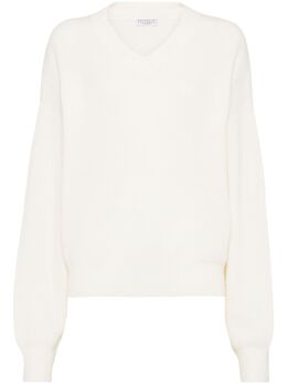 Brunello Cucinelli: Белый свитер 