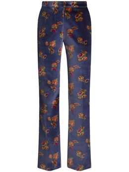 ETRO: Брюки с растительным принтом 