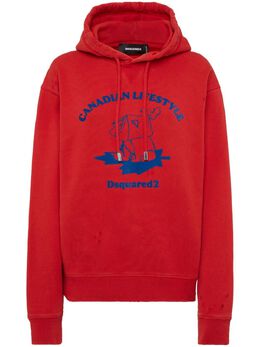 DSQUARED2: Красная толстовка 