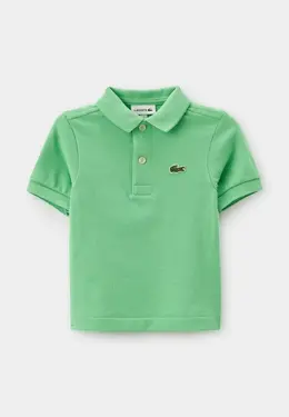 Lacoste: Зелёное поло 