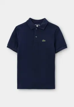 Lacoste: Синее поло 