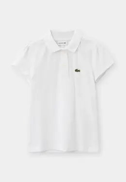 Lacoste: Белое поло 