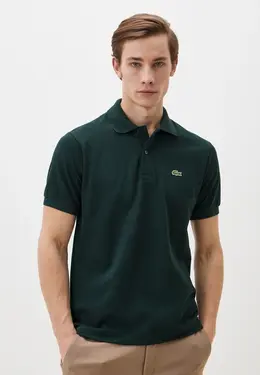 Lacoste: Зелёное поло 