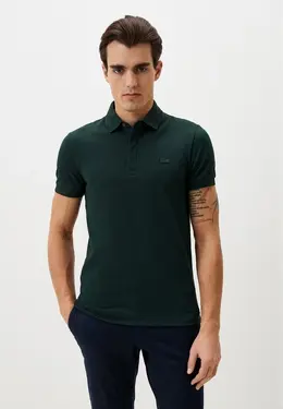 Lacoste: Зелёное поло 