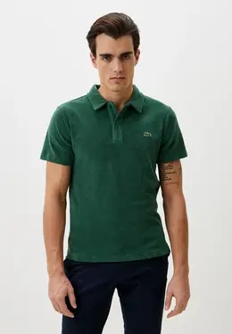 Lacoste: Зелёное поло 