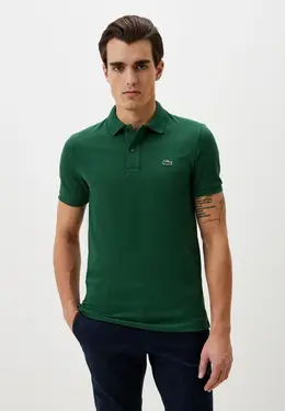 Lacoste: Зелёное поло 