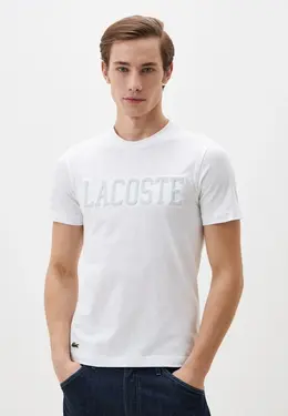 Lacoste: Белая футболка 