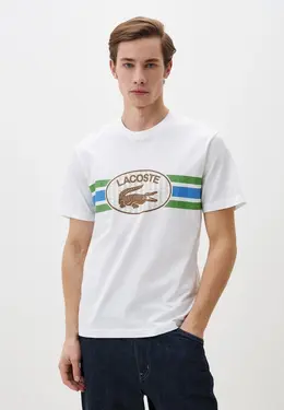 Lacoste: Белая футболка 