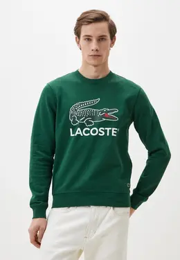 Lacoste: Зелёный свитшот 