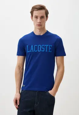 Lacoste: Синяя футболка 