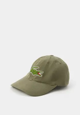 Lacoste: Кепка цвета хаки 