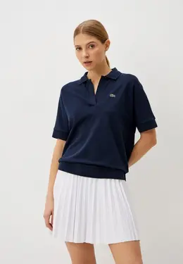 Lacoste: Синее поло 