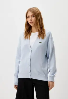 Lacoste: Голубой кардиган 