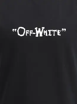 Off-White: Чёрная футболка  Quote