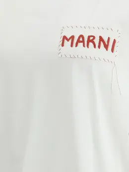 Marni: Белая футболка 