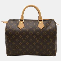 Louis Vuitton: Коричневая сумка  Speedy 30