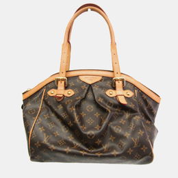 Louis Vuitton: Коричневая сумка 