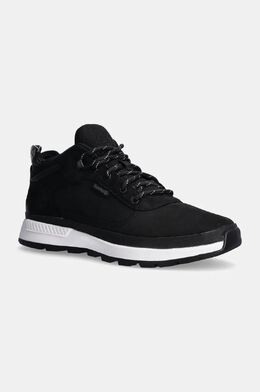 Timberland: Чёрные ботинки 