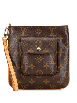 Louis Vuitton Pre-Owned: Коричневый клатч 