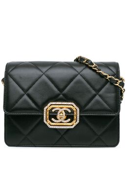 CHANEL Pre-Owned: Чёрная сумка через плечо 