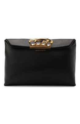 Alexander McQueen: Чёрный клатч  Jewelled Satchel