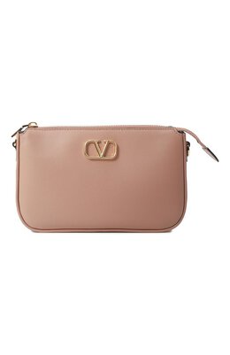 Valentino: Бежевая сумка  VLogo Signature