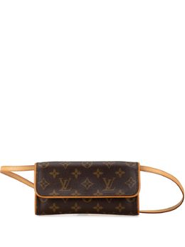 Louis Vuitton Pre-Owned: Коричневая сумка через плечо 