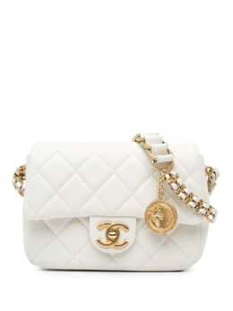 CHANEL Pre-Owned: Белая сумка через плечо 