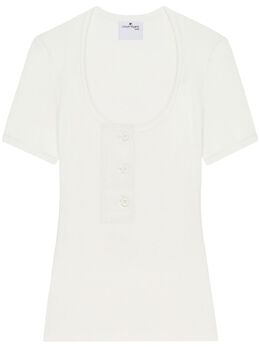 Courrèges: Белая футболка 