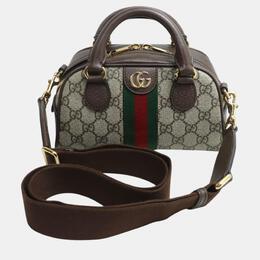 Gucci: Бежевая сумка  Ophidia