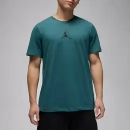 NIKE: Зелёная футболка  Dri FIT