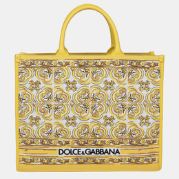 Dolce & Gabbana: Жёлтая сумка  DG