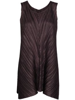 Pleats Please Issey Miyake: Тёмное платье 