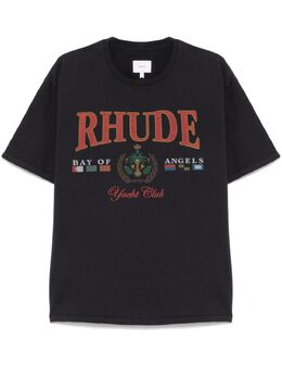 RHUDE: Футболка с принтом 