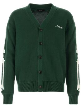 AMIRI: Зелёный кардиган 