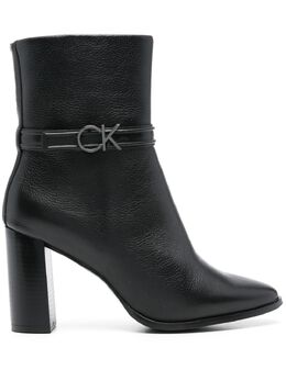 Calvin Klein: Чёрные ботинки 