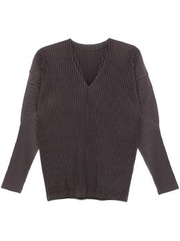 Homme Plissé Issey Miyake: Тёмная футболка 