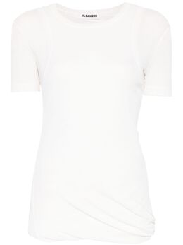 Jil Sander: Белая футболка 