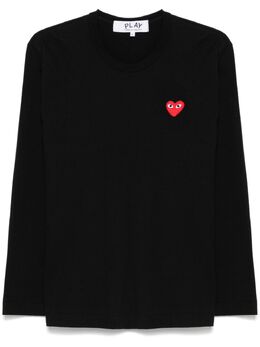 Comme Des Garçons Play: Чёрная футболка  Heart