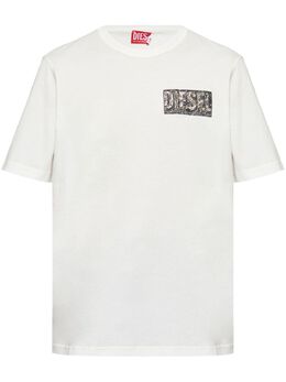 Diesel: Белая футболка 