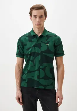 Lacoste: Зелёное поло 