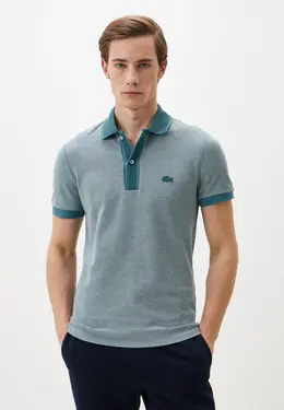 Lacoste: Синее поло 